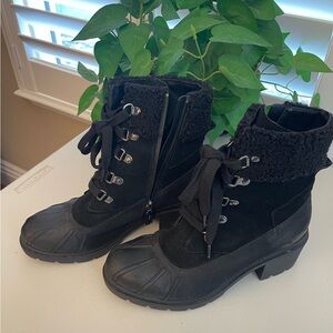 Blondo Nevin Waterproof Snow/Rain Boot Black Nubuck Size: 8M